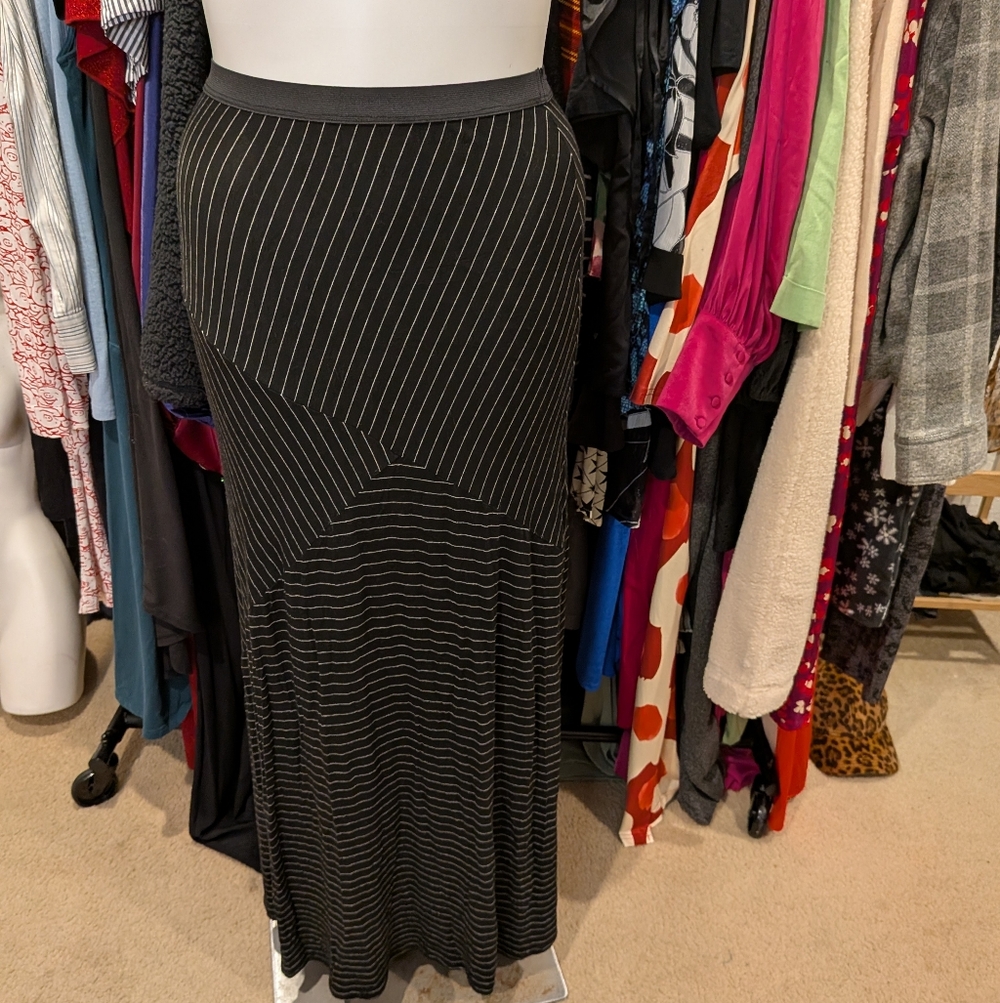 Ella Moss Striped Skirt - L